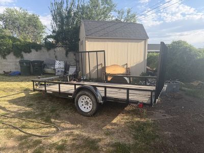 2018 Utility /Atv Trailer 7x12ft Flatbed with Ramps - Durable, UsedGood Condition