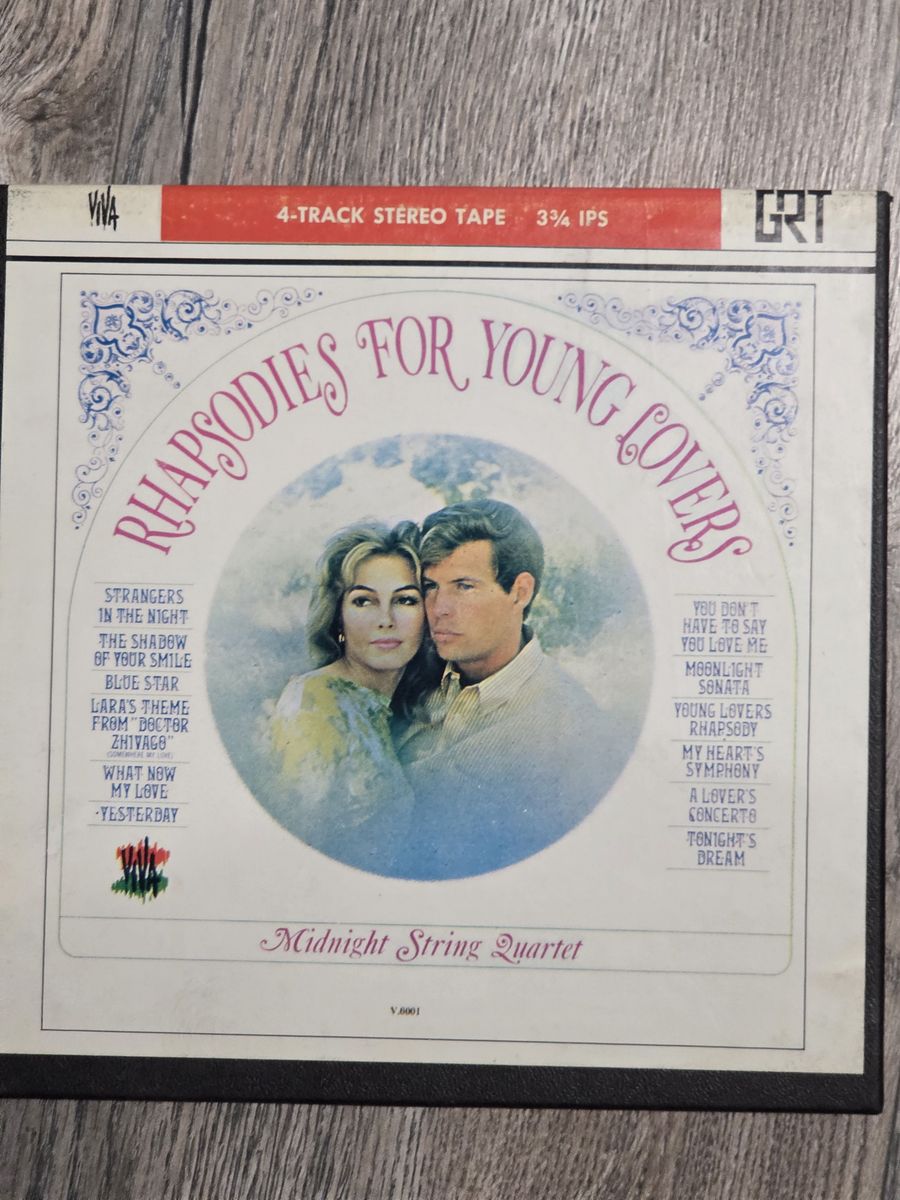Reel to Reel Midnight String Quartet Rhapsodies For Young Lovers Reel Tape