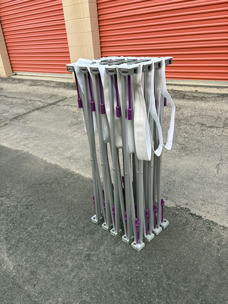 Pop-up Canopy Tent Frame - White/Purple
