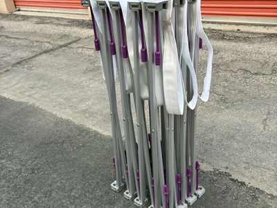 Pop-up Canopy Tent Frame - White/Purple