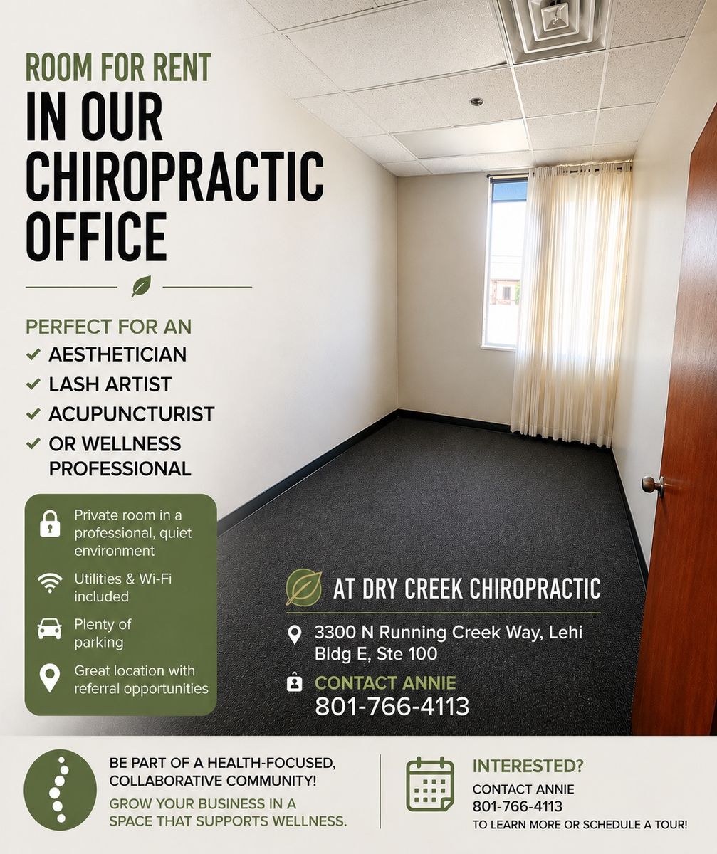 Dry creek Chiropractic Business room for rent
