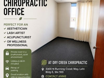 Dry creek Chiropractic Business room for rent