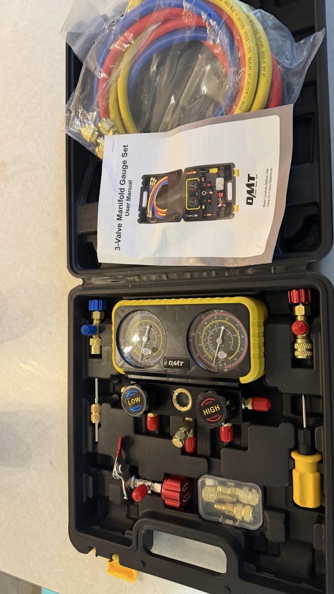 3-Valve Manifold Gauge Set