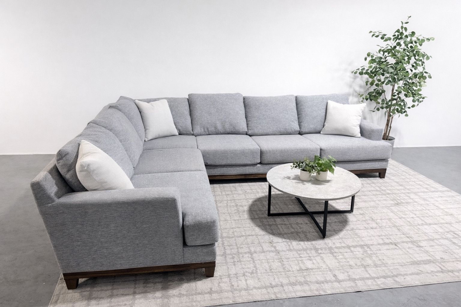 Light Blue 2 Piece Sectional - FREE DELIVERY