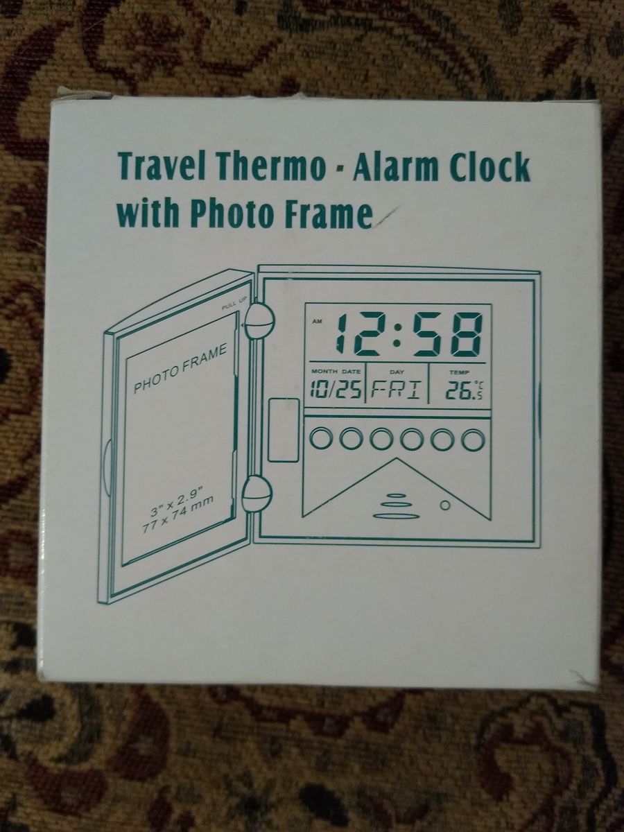 Travel Alarm Clock/Thermometer