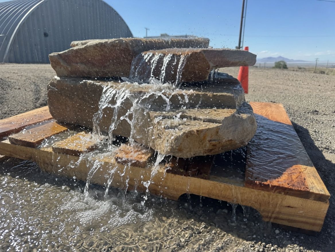 Custom Built Water Features any size shape and color with natural stone