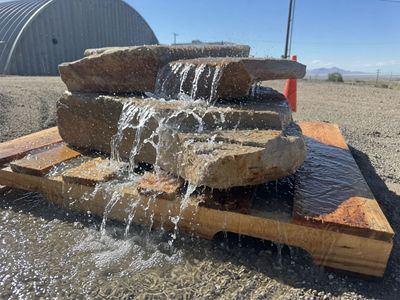 Custom Built Water Features any size shape and color with natural stone
