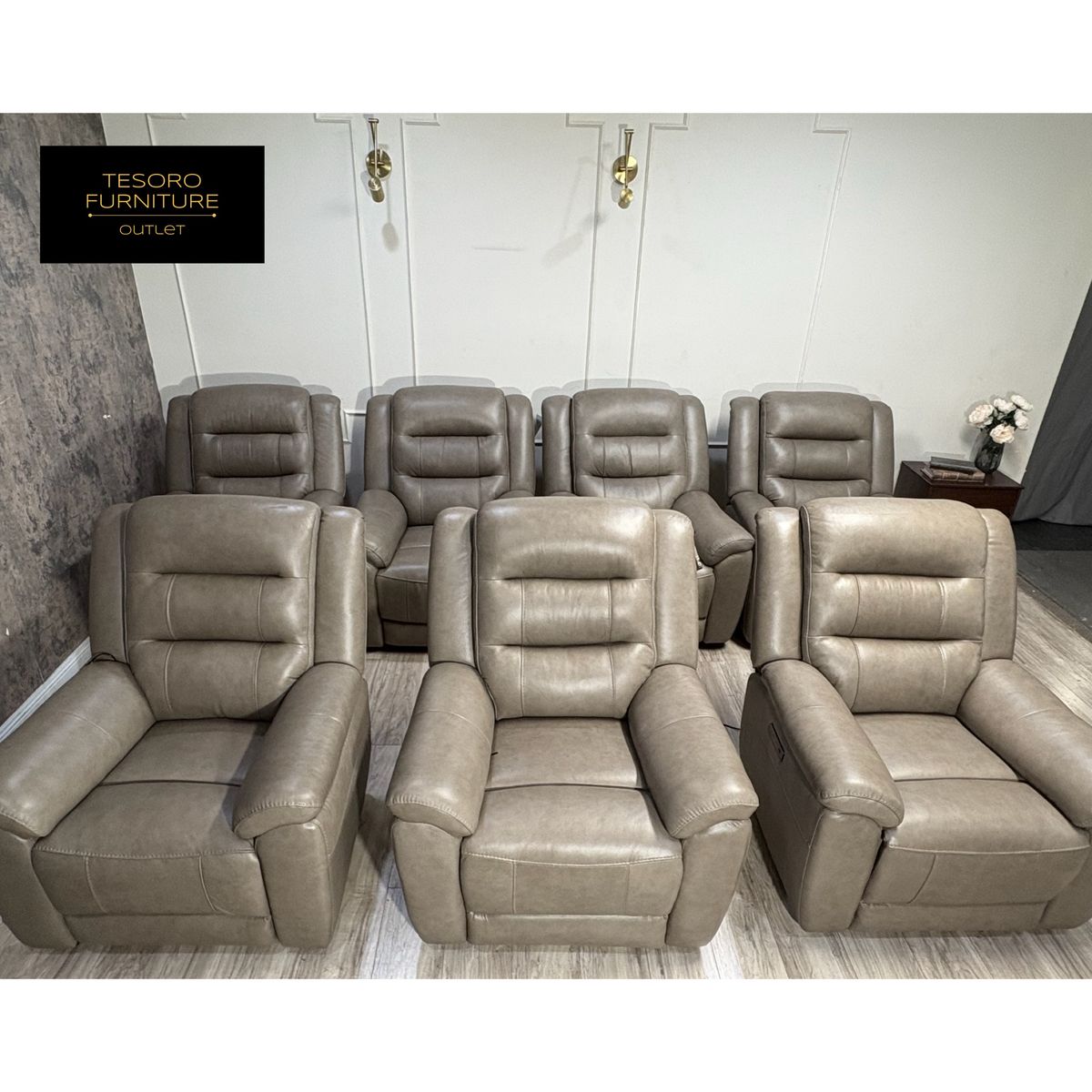 MASON LEATHER RECLINER CHAIRS WE OFFER DELIVERY ‼️* 7 in stock