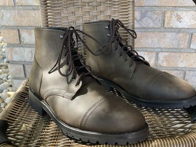 Thursday Captain Stormking boots, Tobacco leather, size 11