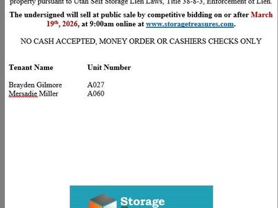 Notice of Public Auction