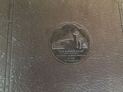 Vintage His Master's Voice Victor Talking Machine Record Storage Binder Album
