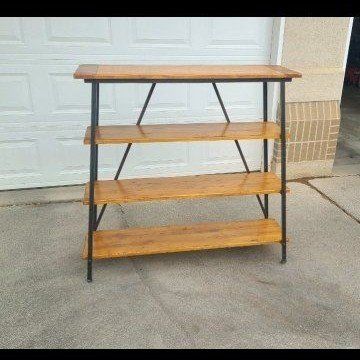 Large Wood + Metal Shelves