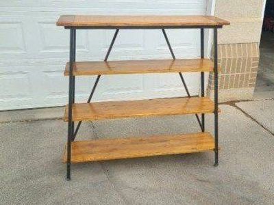 Large Wood + Metal Shelves