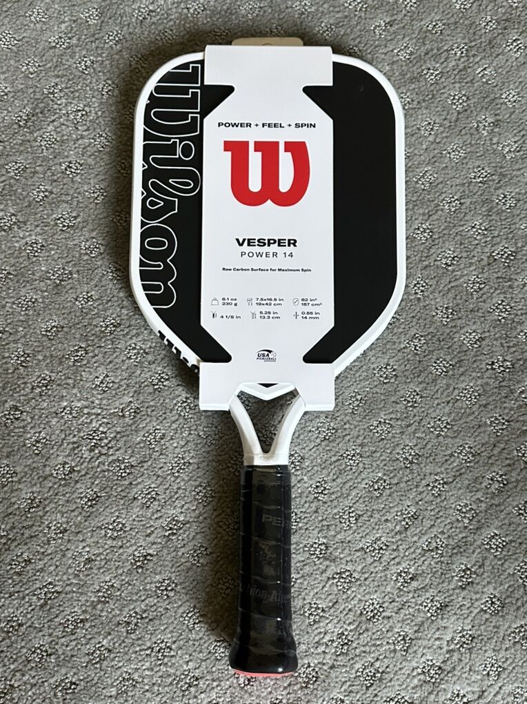 NEW Wilson VESPER Power (14mm) Pickleball Paddle.
