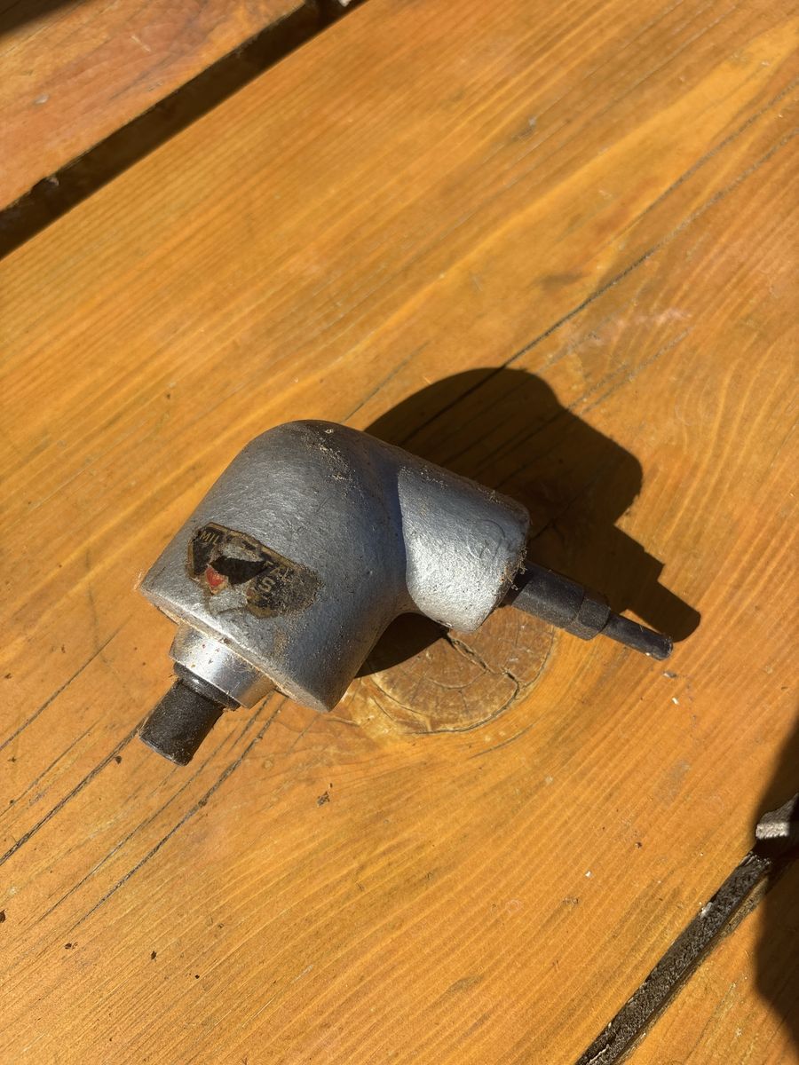 Vintage Milwaukee Right Angle Drill Attachment Attachment Head
