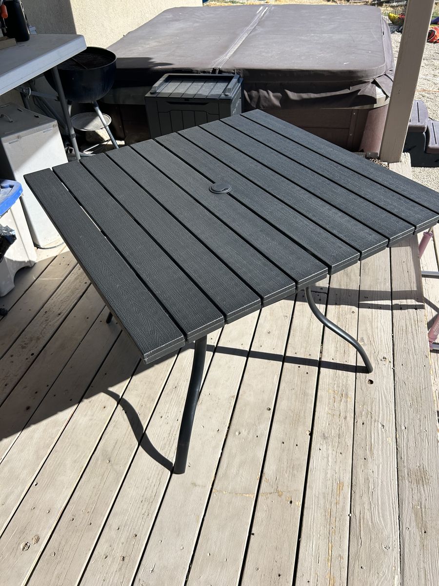 Black Outdoor Table