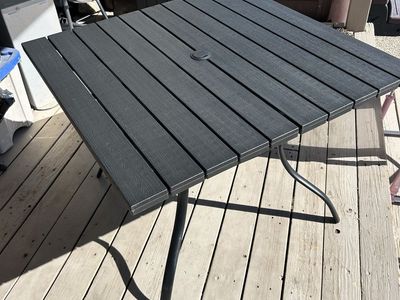Black Outdoor Table