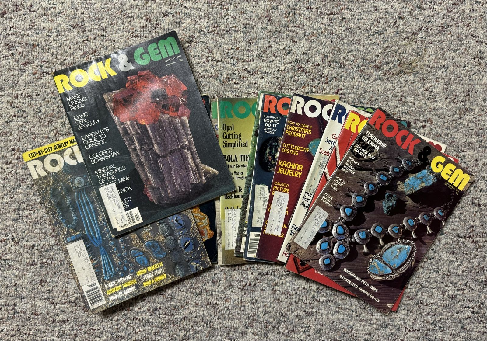 Rock / gem / lapidary vintage magazines