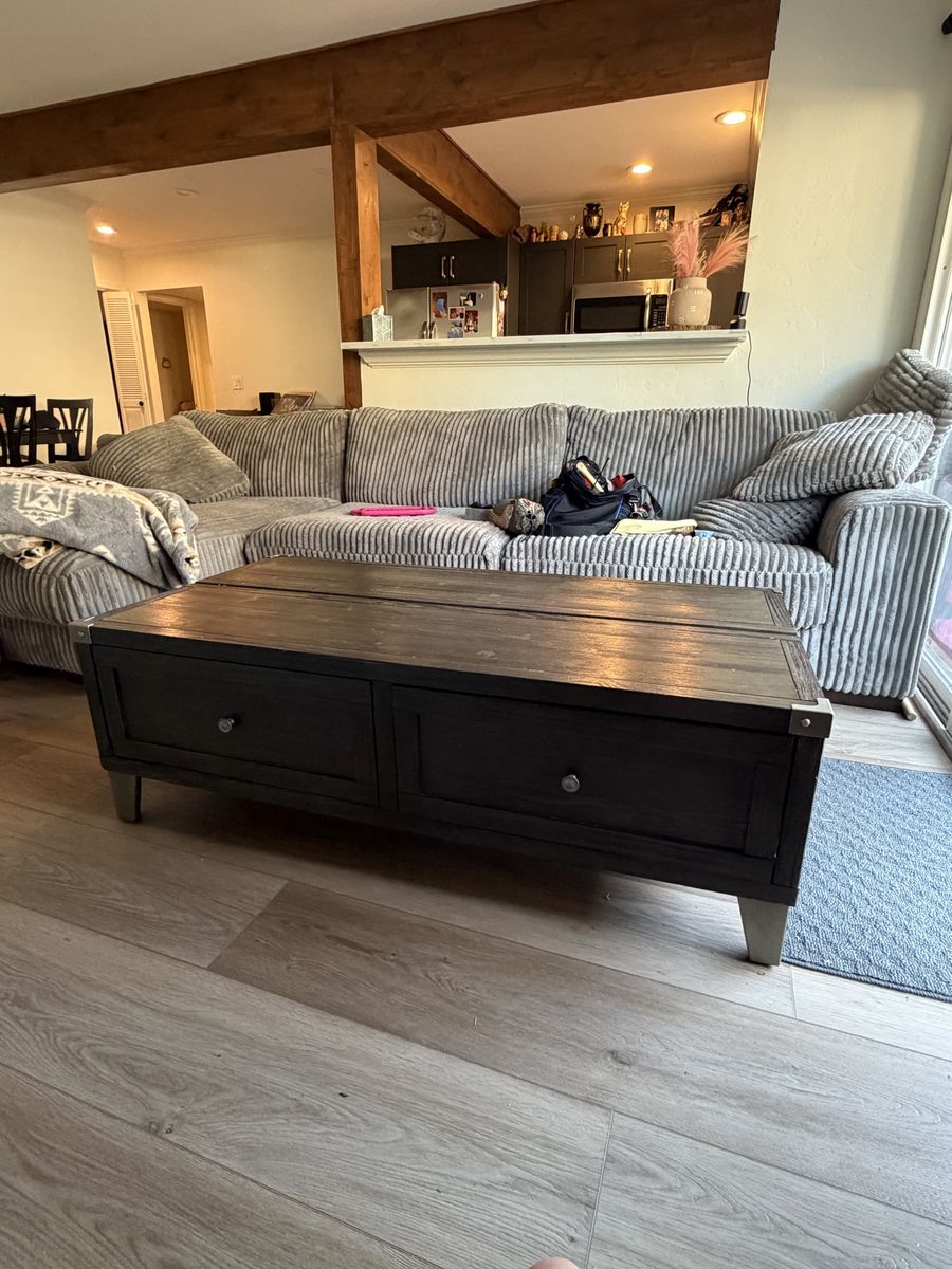 Large Black Coffee Table with Storage Drawers Todoe Lift Top Coffee Table