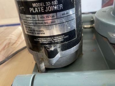 Delta 32-100 Plate Joiner “biscuit jointer”- 10,000 RPM, 10 Amps, 120 Volts, Model 32-100