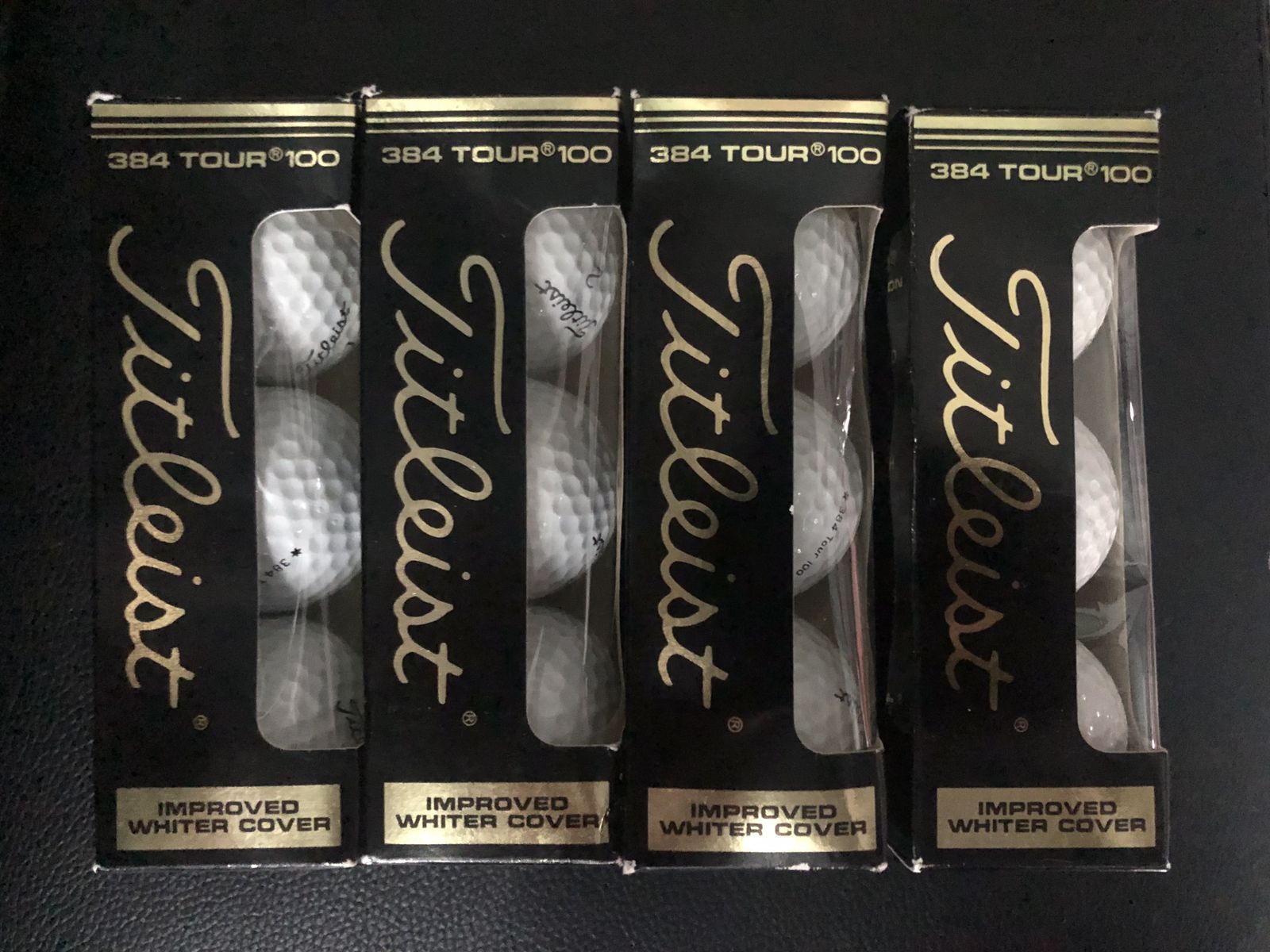 Dozen 90’s Titleist 384 Tour 100 Balata Golf Balls 