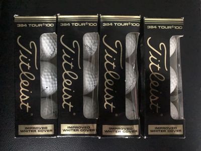 Dozen 90’s Titleist 384 Tour 100 Balata Golf Balls