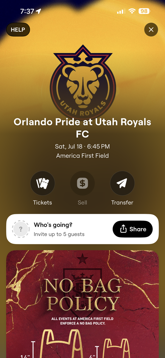 Utah Royals tickets