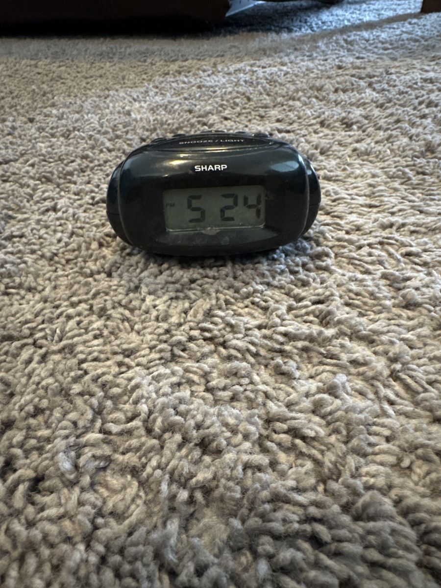 Black Sharp Digital Alarm Clock