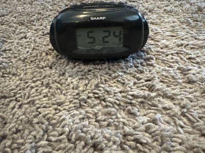 Black Sharp Digital Alarm Clock