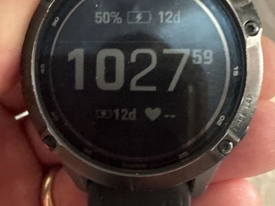 Garmin Fenix 6 Pro Solar GPS Multisport Watch with Charging Cable