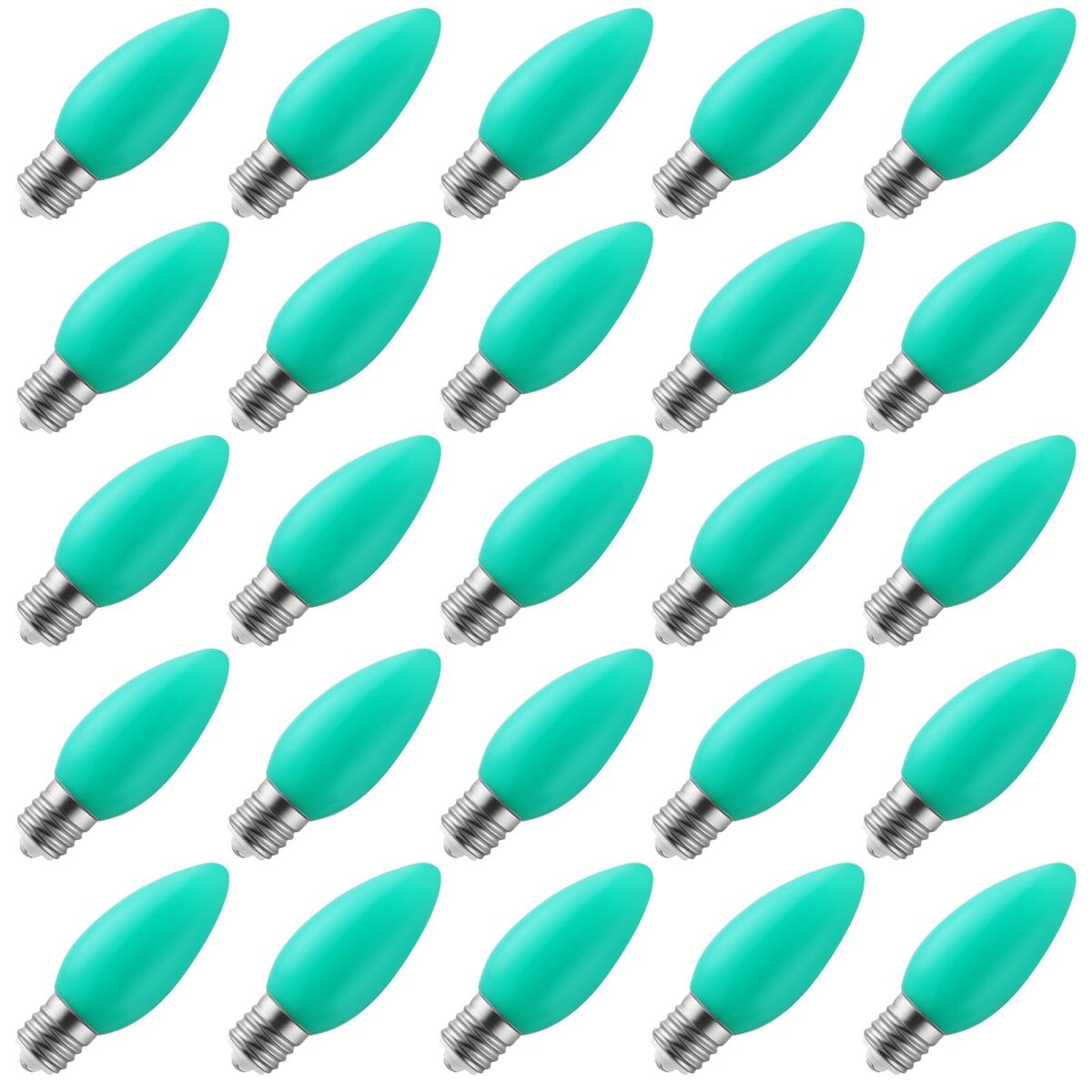 150 Count (Smooth Green) C9 Christmas Light Bulbs