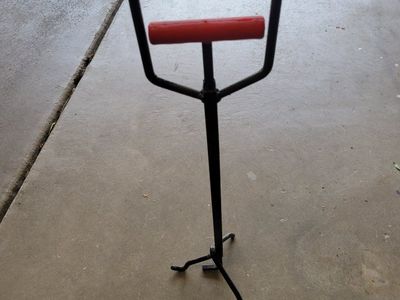 Cast Iron Dutch Oven Lid Lifter with Red Handles - Heavy Duty Cooking Tool