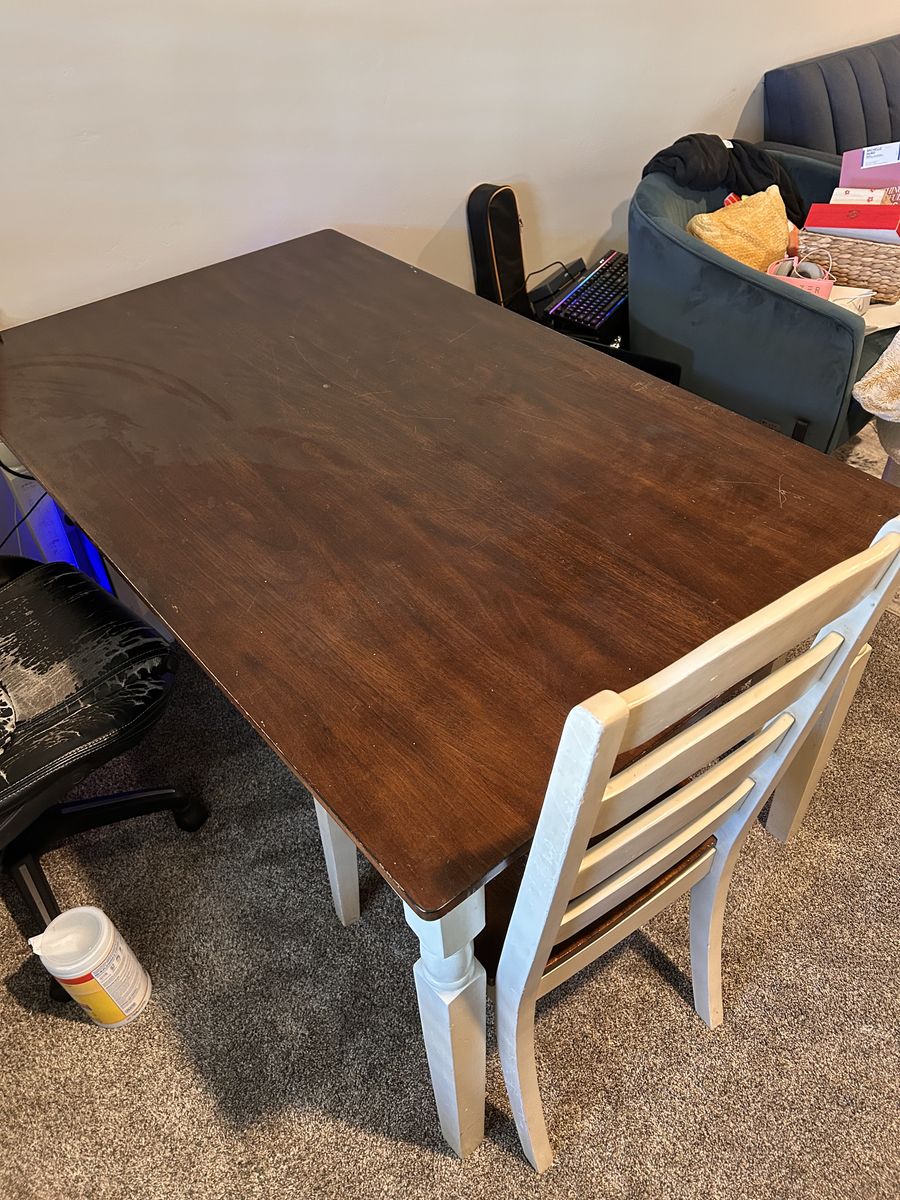 FREE Table, 2 Benches, 2 chairs