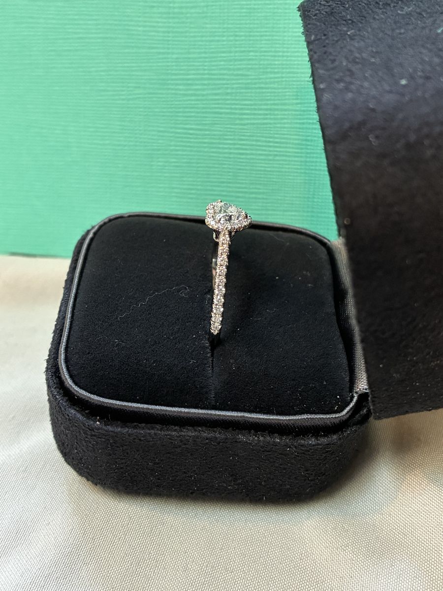 Tiffany & Co. Soleste Heart-Shaped Diamond Engagement Anniversary Wedding Ring