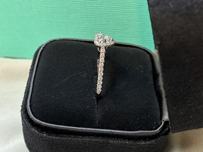 Tiffany & Co. Soleste Heart-Shaped Diamond Engagement Anniversary Wedding Ring
