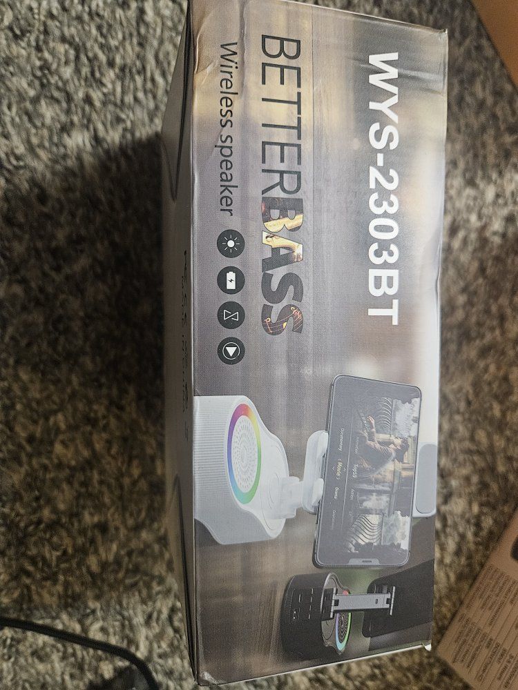 Betterbass WYS-2303BT Wireless Speaker - Portable Bluetooth Speaker with RGB Lighting