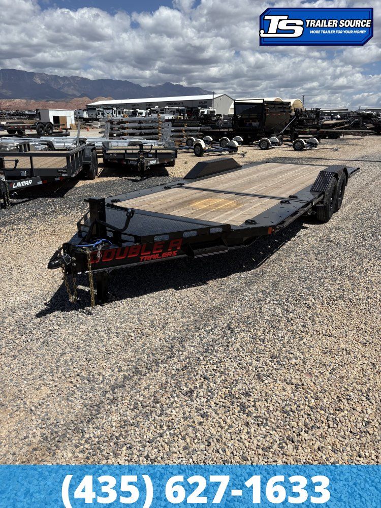 8.5x22 Double A Pro Series CT Tilt Trailer - 15.4K GVWR - Wide Body w/ Drive Over Fenders