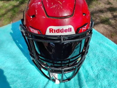 Riddell Football Helmet W Guard and Tinted Visor L
