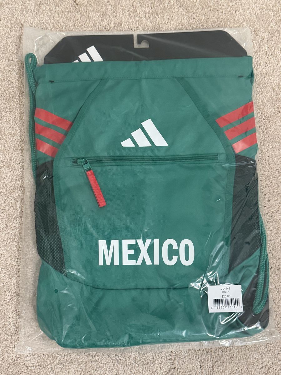 Adidas Mexico Stadium Sackpack Drawstring Bag NEW