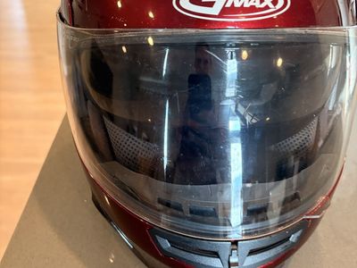GMAX GM54S Modular Motorcycle Helmet - Red, Sun Shield, DOT Approved