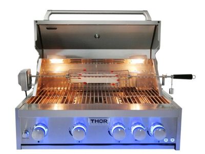 THOR Kitchen 32-Inch 4-Burner Built-In Gas Grill W