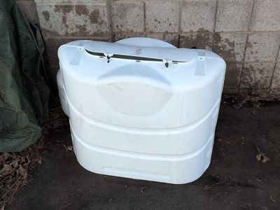 Camco 30lb propane tank cover white