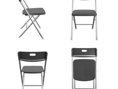 Mainstays Folding Chair, Resin Seat/Back, 4-Pack