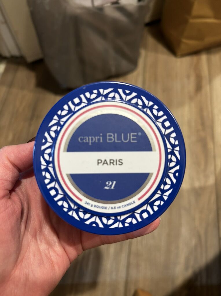 New Capri Blue Paris 21 Tin Candle 8.5 Ounce