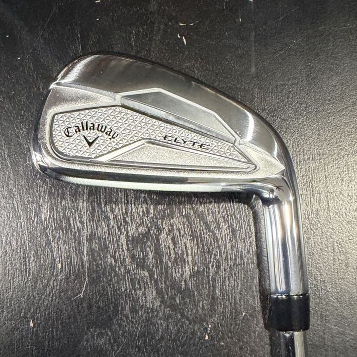 Callaway Elyte 7 Iron Golf Club Right Handed True Temper Vector Steel Shaft R-Flex 80 gram Pure red grip New
