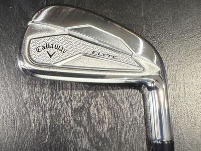 Callaway Elyte 7 Iron Golf Club Right Handed True Temper Vector Steel Shaft R-Flex 80 gram Pure red grip New