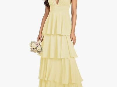 Yellow bridesmaid dress