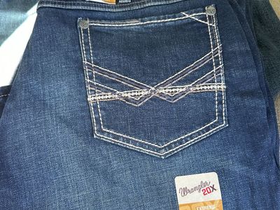 Wrangler 20X Competition 01 Extreme Relaxed Jeans Men's 34x34 Dark Wash New with Tags
