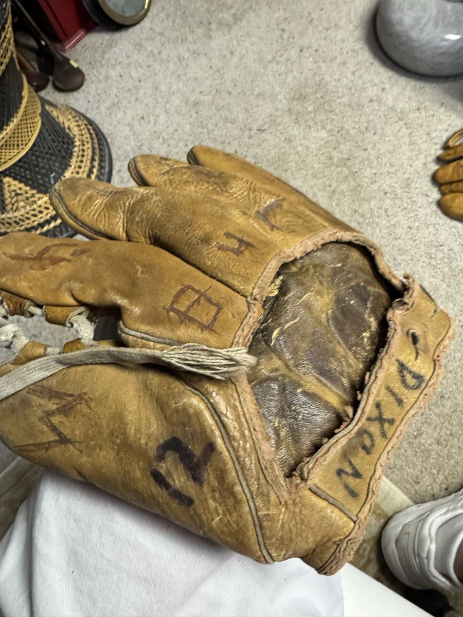 Vintage  Leather Baseball  Mitt Glove LHT Throw Old Antique