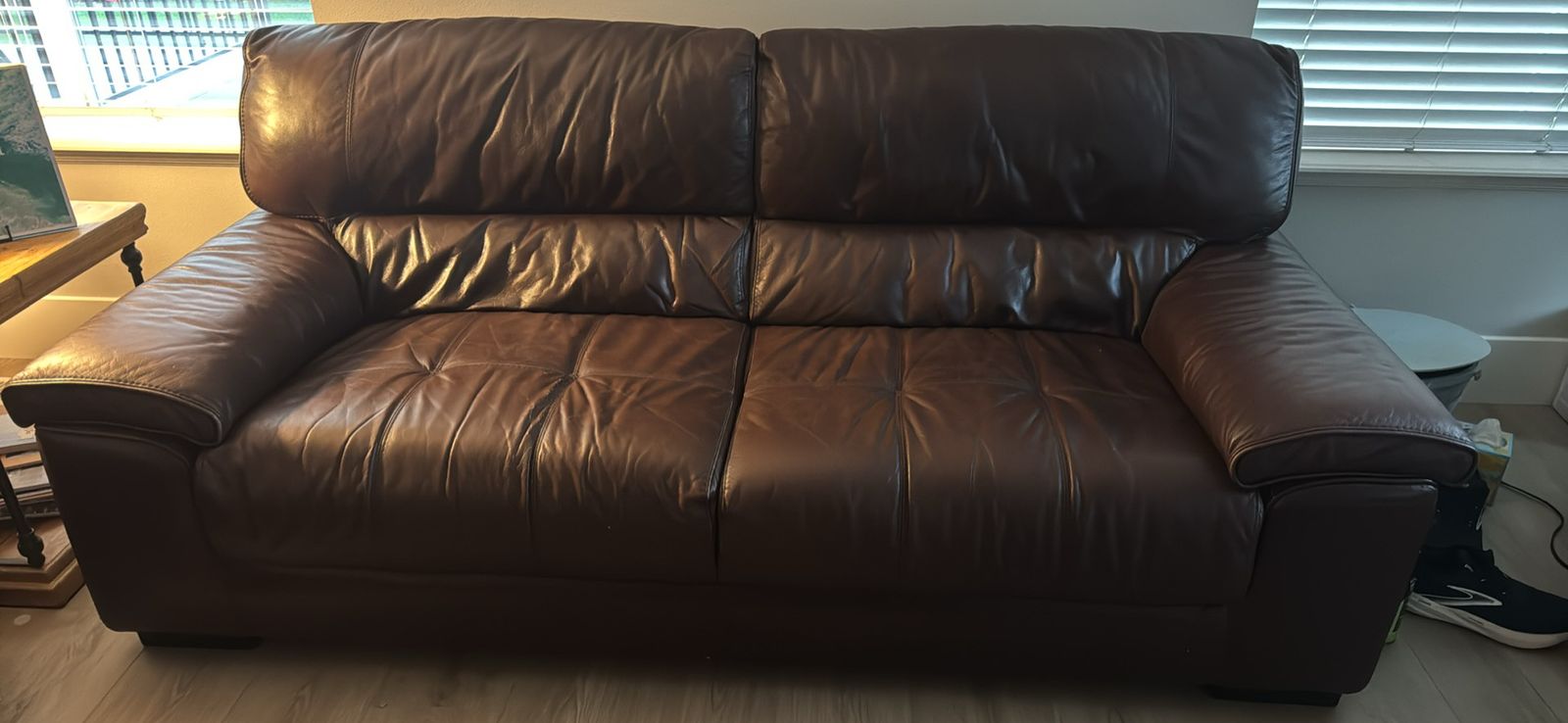 Leather sofa